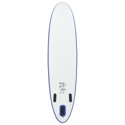 vidaXL Set Tavola da SUP e Surf Gonfiabile Blu e Bianco