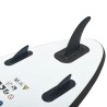 vidaXL Set Tavola Gonfiabile da SUP Nero e Bianco