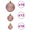 vidaXL Palline di Natale 100 pz Rosa e Rosato 3 / 4 / 6 cm