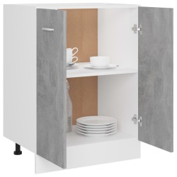    Armadio Inferiore Grigio Cemento 60x46x81,5 cm in Truciolato