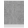    Armadio Inferiore Grigio Cemento 60x46x81,5 cm in Truciolato