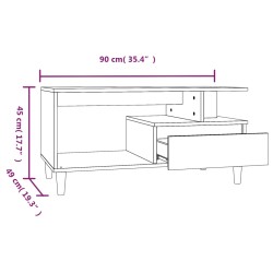    Tavolino da Salotto Rovere Sonoma 90x49x45 cm Legno ingegnerizzato