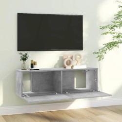    Mobile Porta TV Grigio Cemento 100x30x30 cm in Truciolato