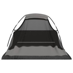 Tenda da Campeggio 317x240x100 cm Arancione e Grigio