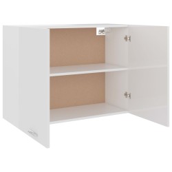 vidaXL Armadio Sospeso Bianco Lucido 80x31x60 cm in Truciolato