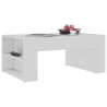 Tavolino da Salotto Bianco 100x60x42 cm in Legno Ingegnerizzato