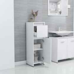 vidaXL Armadio da Bagno Bianco 30x30x95 cm in Legno Ingegnerizzato