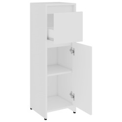 vidaXL Armadio da Bagno Bianco 30x30x95 cm in Legno Ingegnerizzato