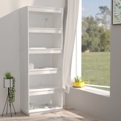 vidaXL Libreria/Divisorio Bianco 60x35x167cm in Legno Massello di Pino