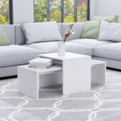 vidaXL Tavolino da Salotto Bianco 100x48x40 cm in Legno Ingegnerizzato