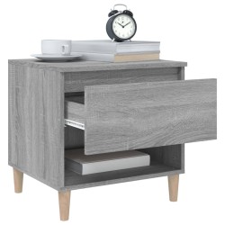 vidaXL Comodini 2 pz Grigio Sonoma 50x46x50 cm in Legno Ingegnerizzato