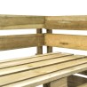 vidaXL Panca da Giardino Angolare con Pallet in Legno