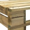 vidaXL Panca da Giardino Angolare con Pallet in Legno