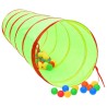 vidaXL Tunnel da Gioco per Bambini 250 Palline Verde 175 cm Poliestere