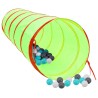 vidaXL Tunnel da Gioco per Bambini 250 Palline Verde 175 cm Poliestere