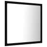 vidaXL Specchio da Bagno a LED Nero 40x8,5x37 cm in Acrilico