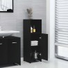 vidaXL Armadio da Bagno Nero 30x30x95 cm in Truciolato