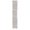 vidaXL Armadio da Bagno Grigio Cemento 30x30x179 cm in Truciolato