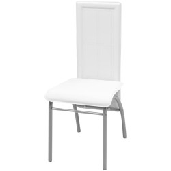 vidaXL Set Sala Da Pranzo 5 Pezzi Bianco