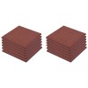 vidaXL Piastrelle Anticaduta 12 pz in Gomma 50x50x3 cm Rosse