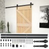 vidaXL Porta Scorrevole con Set Hardware 90x210 cm in Legno di Pino