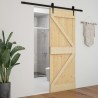 vidaXL Porta Scorrevole con Set Hardware 90x210 cm in Legno di Pino