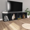 vidaXL Libreria / Mobile TV Nero 36x30x143 cm in Truciolato   