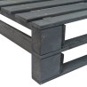 vidaXL Panca da Giardino Angolare con Pallet in Legno Grigio