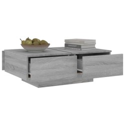 vidaXL Tavolino da Salotto Grigio Sonoma 90x60x31 cm Legno ingegnerizzato