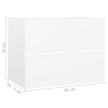 vidaXL Mobile Sottolavabo Bianco 60x38,5x45 cm in Truciolato