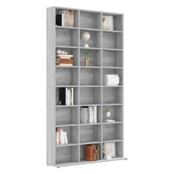 vidaXL Mobile Porta CD Grigio Sonoma 102x23x177,5 cm Legno ingegnerizzato