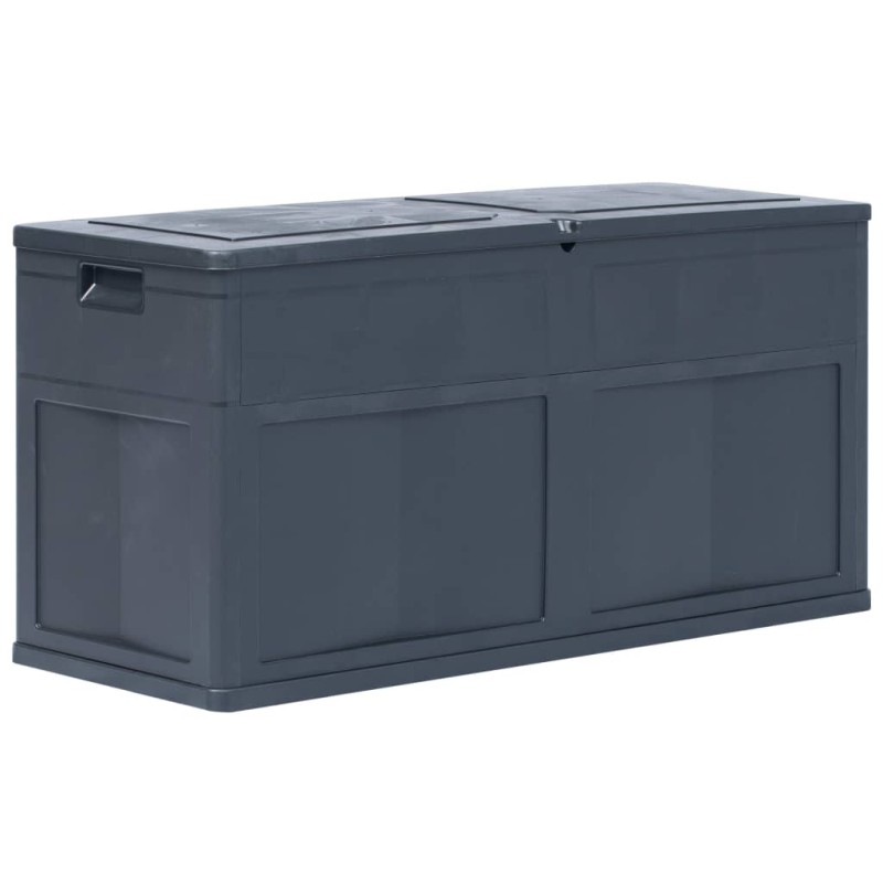 vidaXL Baule da Giardino 320 L Nero