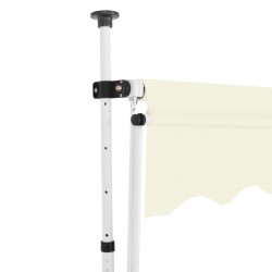 vidaXL Tenda da Sole Retrattile Manuale 250 cm Crema