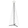 vidaXL Albero di Natale a Cono Bianco Caldo 200 LED 70x180 cm