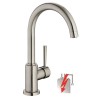 SCHÜTTE Miscelatore Lavello con Bocca Tonda CORNWALL Aspetto Inox