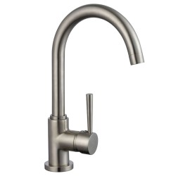 SCHÜTTE Miscelatore Lavello con Bocca Tonda CORNWALL Aspetto Inox