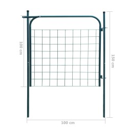 vidaXL Recinzione da Giardino 100x100 cm Antracite