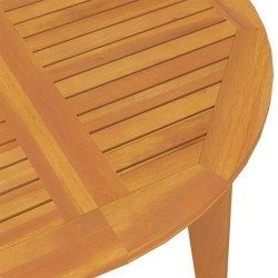 vidaXL Tavolo da Giardino Ø110x75 cm in Legno Massello di Acacia