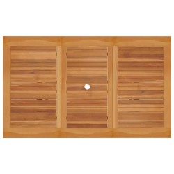 vidaXL Tavolo da Giardino 150x90x75 cm in Legno Massello di Teak