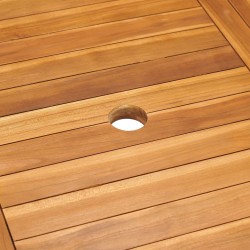 vidaXL Tavolo da Giardino 150x90x75 cm in Legno Massello di Teak