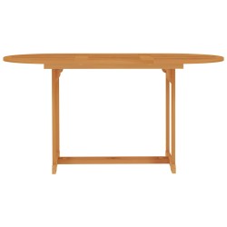 vidaXL Tavolo da Giardino 150x90x75 cm in Legno Massello di Teak