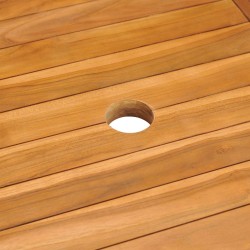 vidaXL Tavolo da Giardino 150x90x75 cm in Legno Massello di Teak