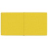 Pannelli Murali 12 pz Giallo chiaro 60x30 cm in Tessuto 2,16 m²