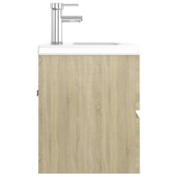 Mobile Bagno con Lavabo Integrato Rovere Sonoma in Truciolato