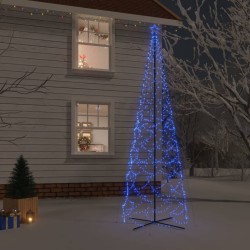 vidaXL Albero di Natale a Cono Blu 1400 LED 160x500 cm