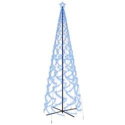 vidaXL Albero di Natale a Cono Blu 1400 LED 160x500 cm