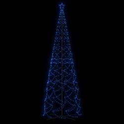 vidaXL Albero di Natale a Cono Blu 1400 LED 160x500 cm