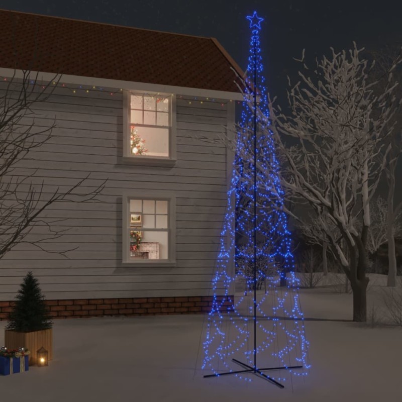 vidaXL Albero di Natale a Cono Blu 3000 LED 230x800 cm