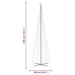 vidaXL Albero di Natale a Cono Blu 3000 LED 230x800 cm