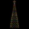 vidaXL Albero di Natale a Cono Colorato 500 LED 100x300 cm